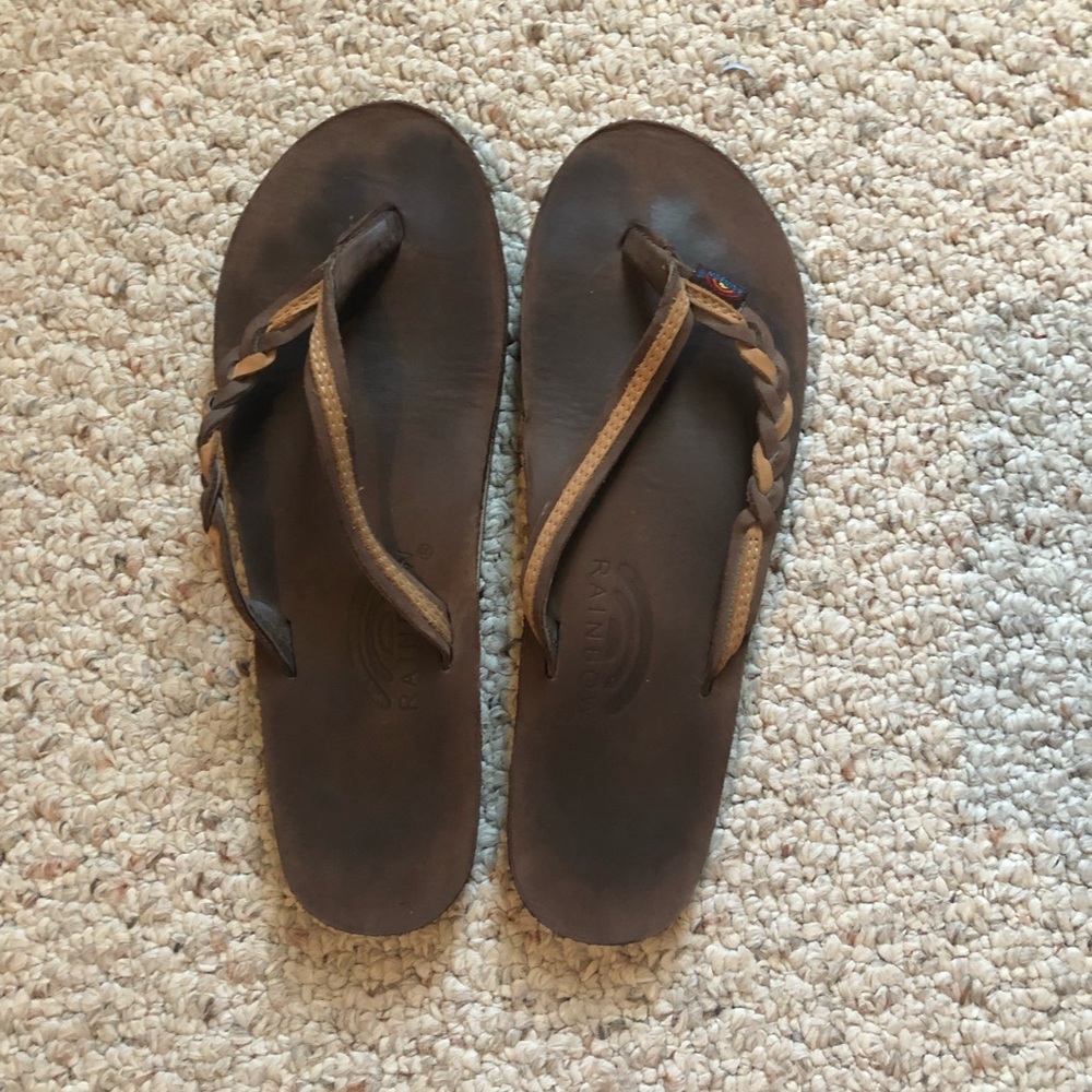 Rainbow Flip Flops
